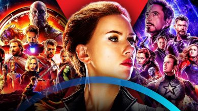 پوستر اختصاصی بیوه سیاه در avenger endgame و infinity war